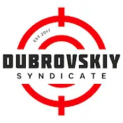 Красный логотип Дубровский синдикат.