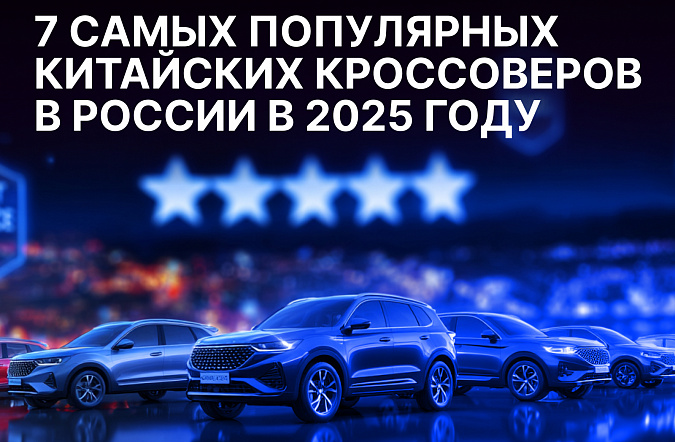 7 самых популярных китайских кроссоверов в России в 2025 году