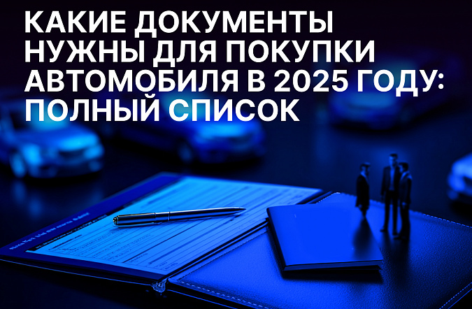 Какие документы нужны для покупки автомобиля в 2025 году: полный список